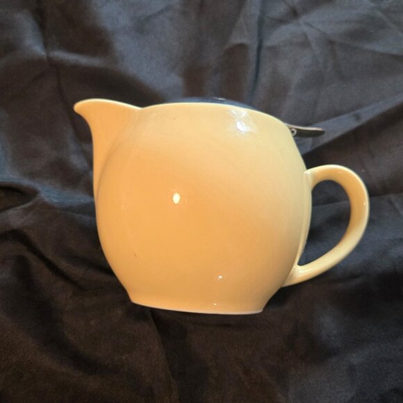 Vintage ZERO JAPAN UNIVERSAL Personal Size Ceramic Teapot w/ Stainless Steel Lid - Picture 7 of 8